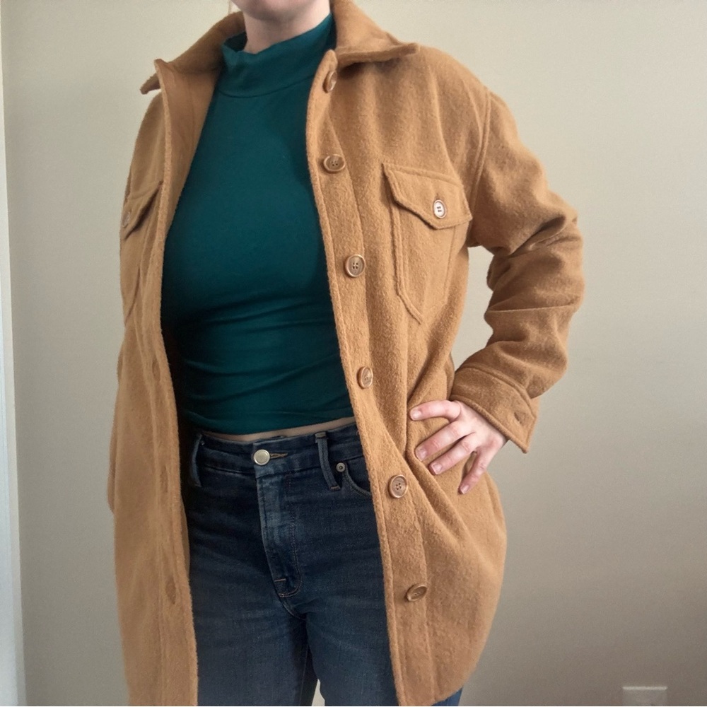 LAST CALL Joie Minimalist Button Down Casual Coat Jacket - Picture 2 of 8